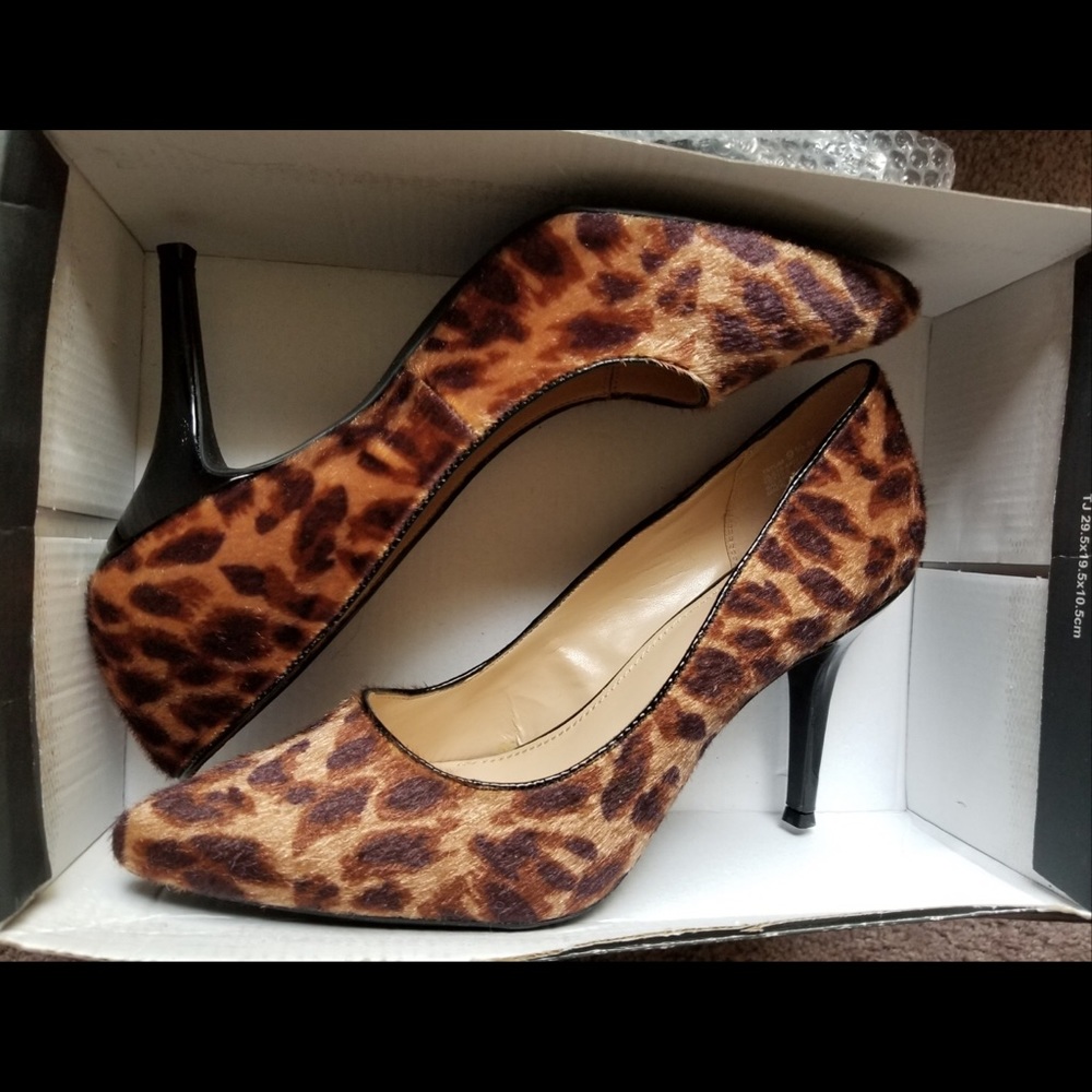 Leopard high heels 3.5 in heel